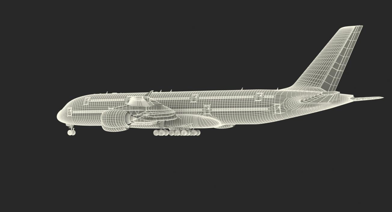 Airbus A380-1000 Air France 3D